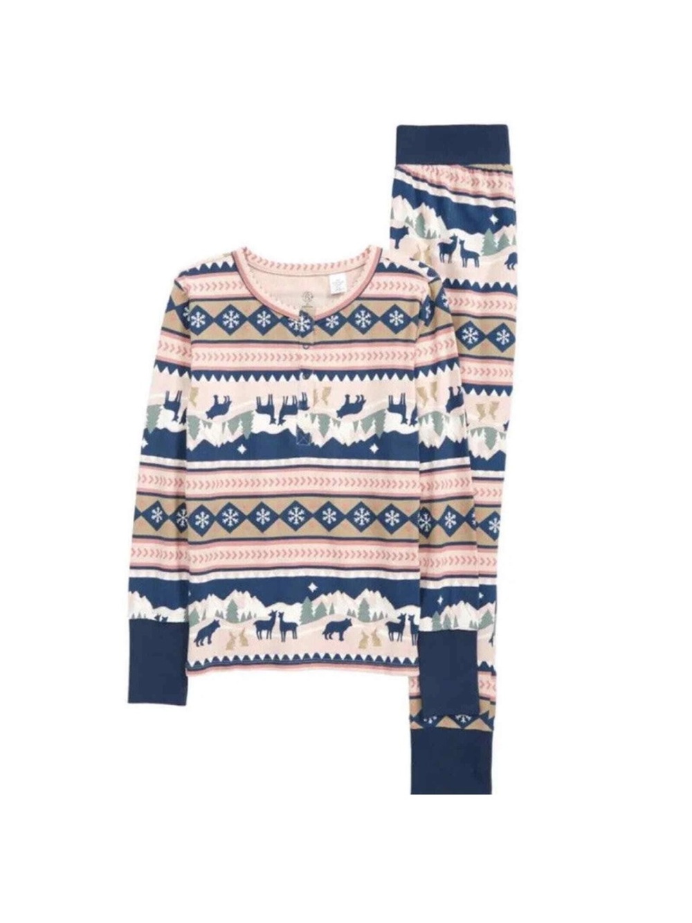 EUC Treasure & Bond Kids Printed Fitted Pajama Set